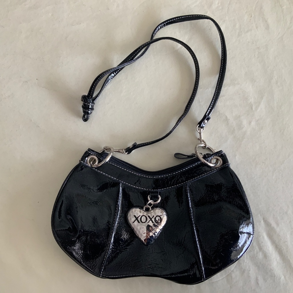 Small Black XOXO strap bag